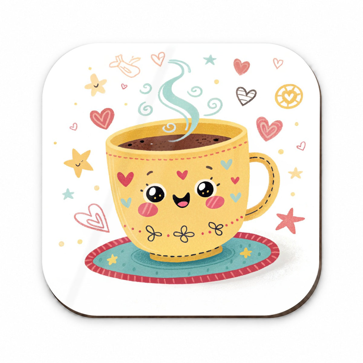 Kawaii Coffee Cup Fridge Magnet