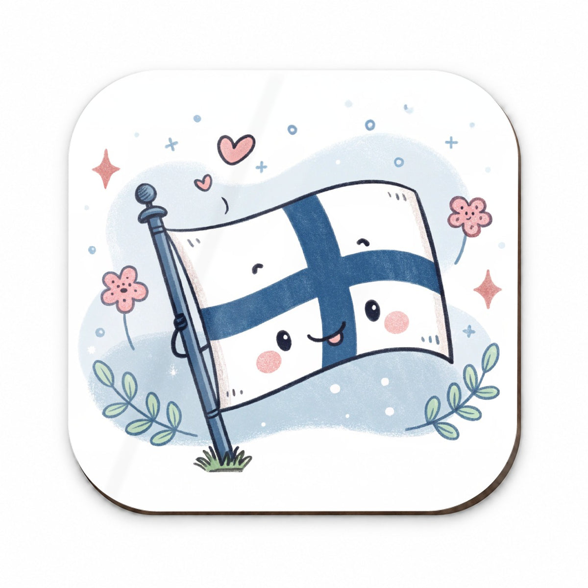 Kawaii Finland Flag Fridge Magnet