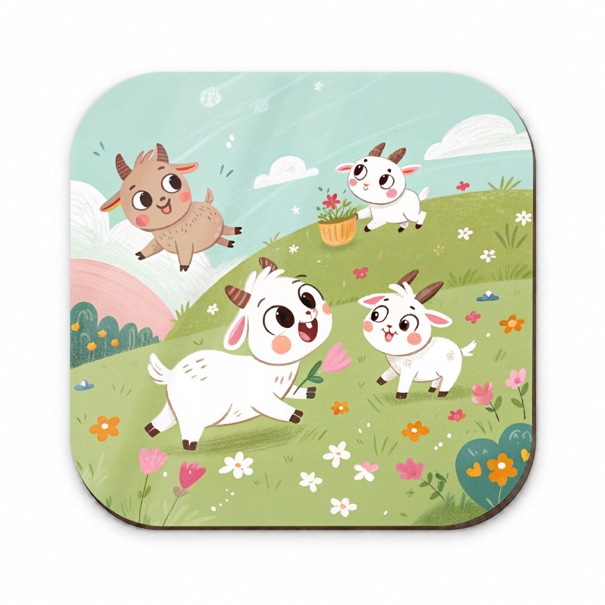 Kawaii Goats Fridge Magnet