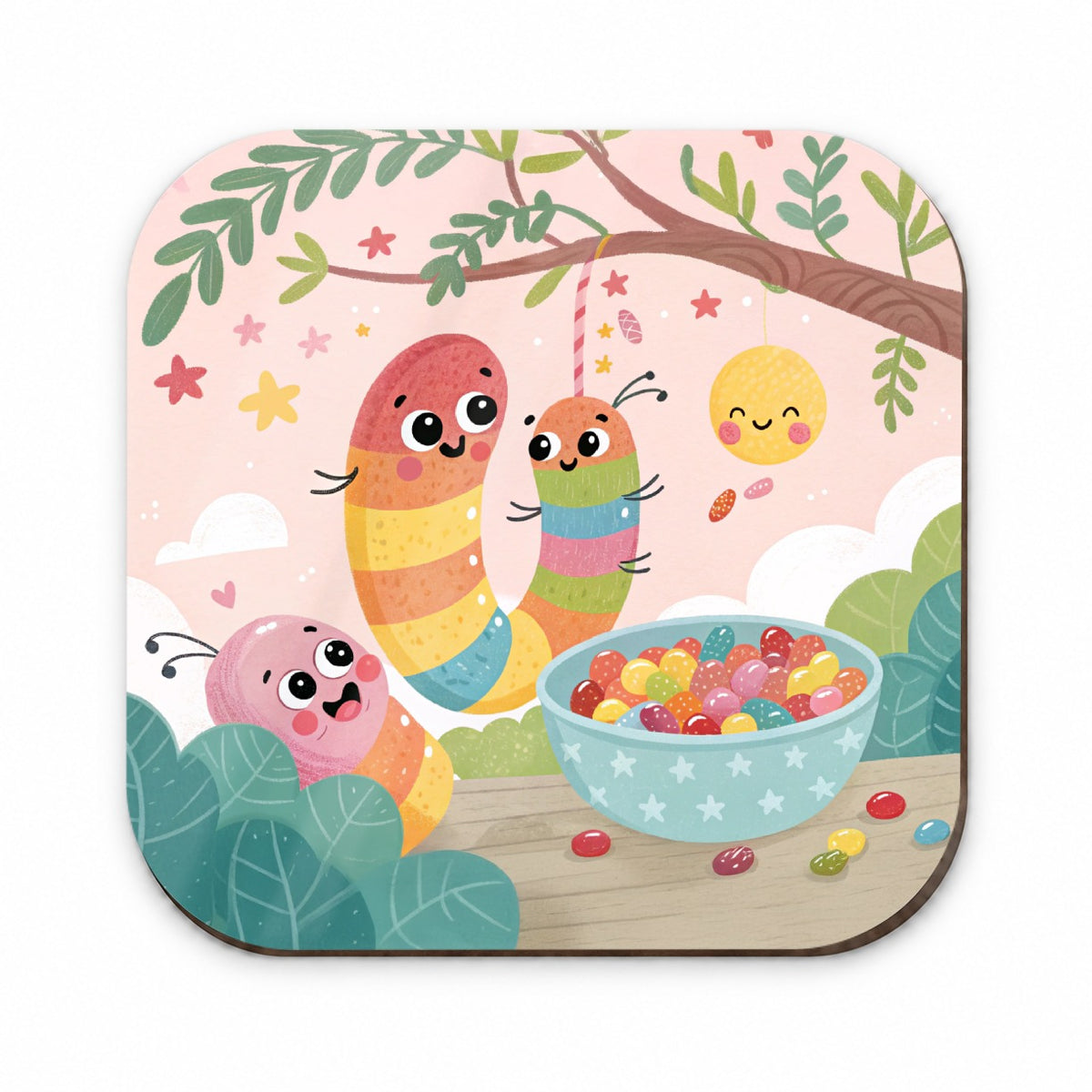 Kawaii Gummi Worms Jelly Beans Fridge Magnet