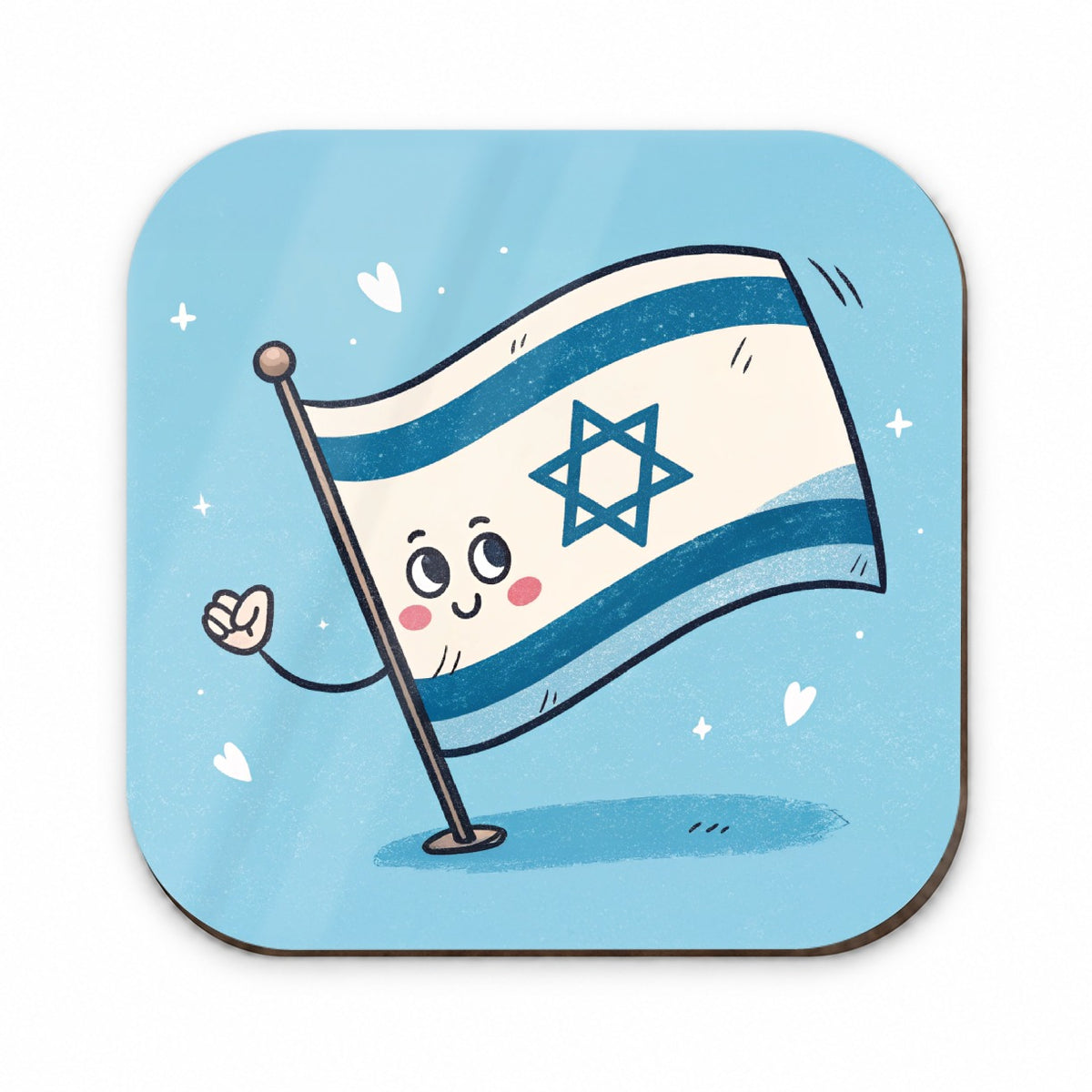 Kawaii Israel Flag Fridge Magnet