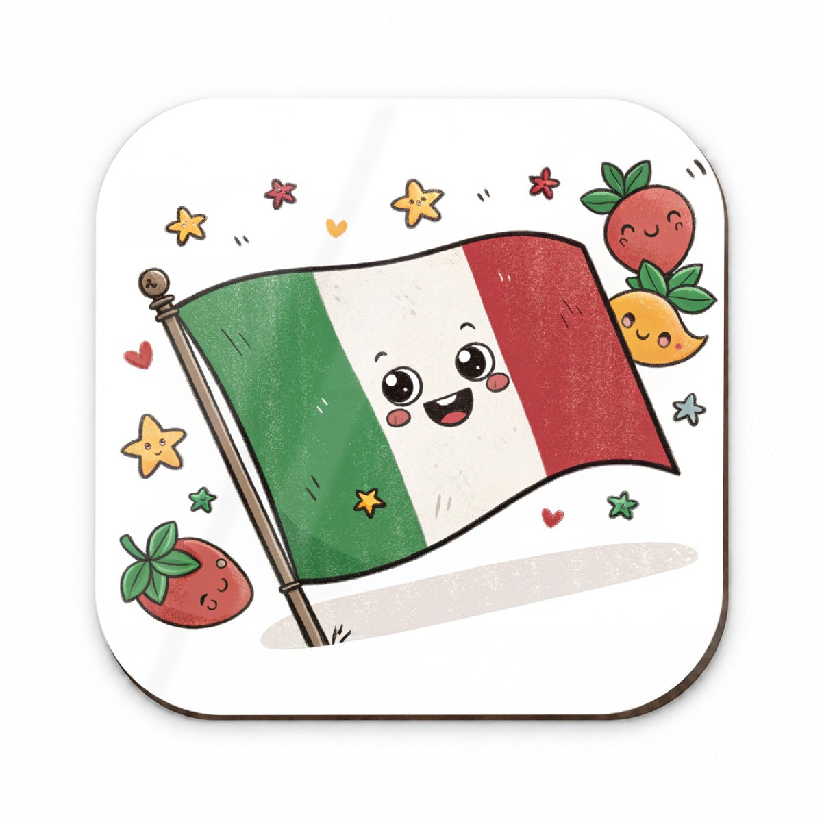 Kawaii Italy Flag Fridge Magnet