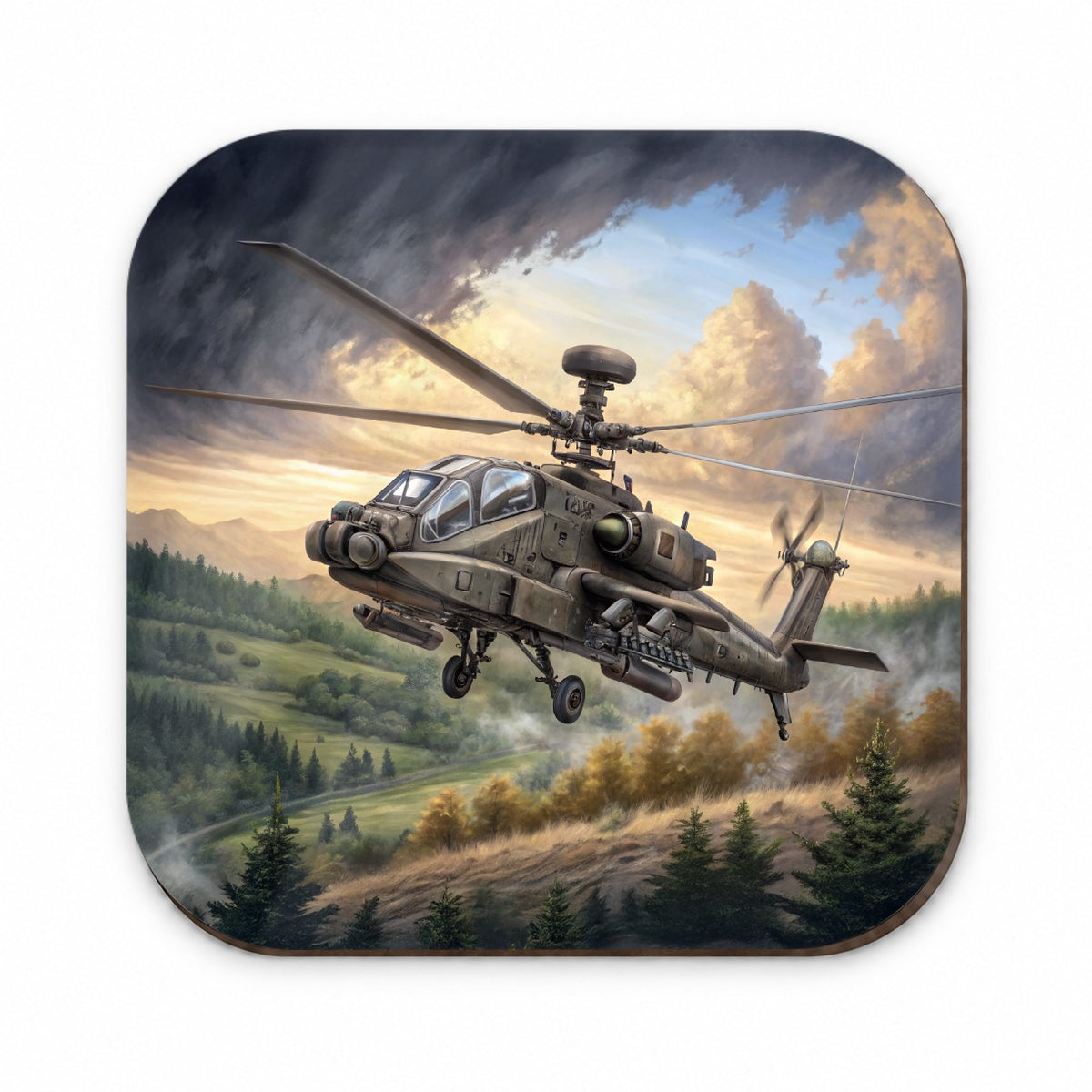 AH-64 Apache US Army Attack Helicopter Flying Fridge Magnet