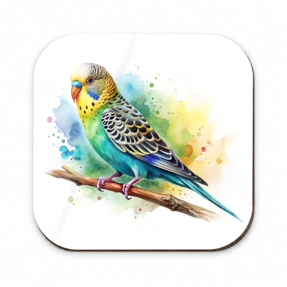 Budgerigar Budgie Parakeet Bird Watercolor Fridge Magnet
