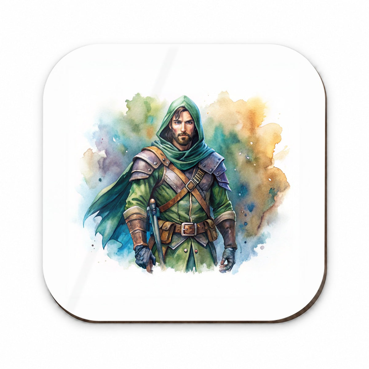 Fantasy Male Rogue Thief Watercolor Fridge Magnet