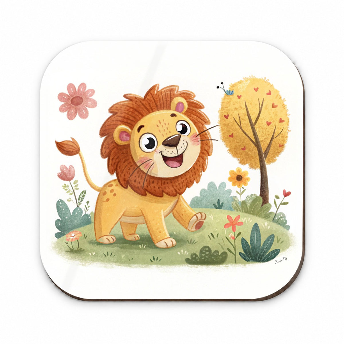 Lion Children's Illustration Style Fridge Magnet