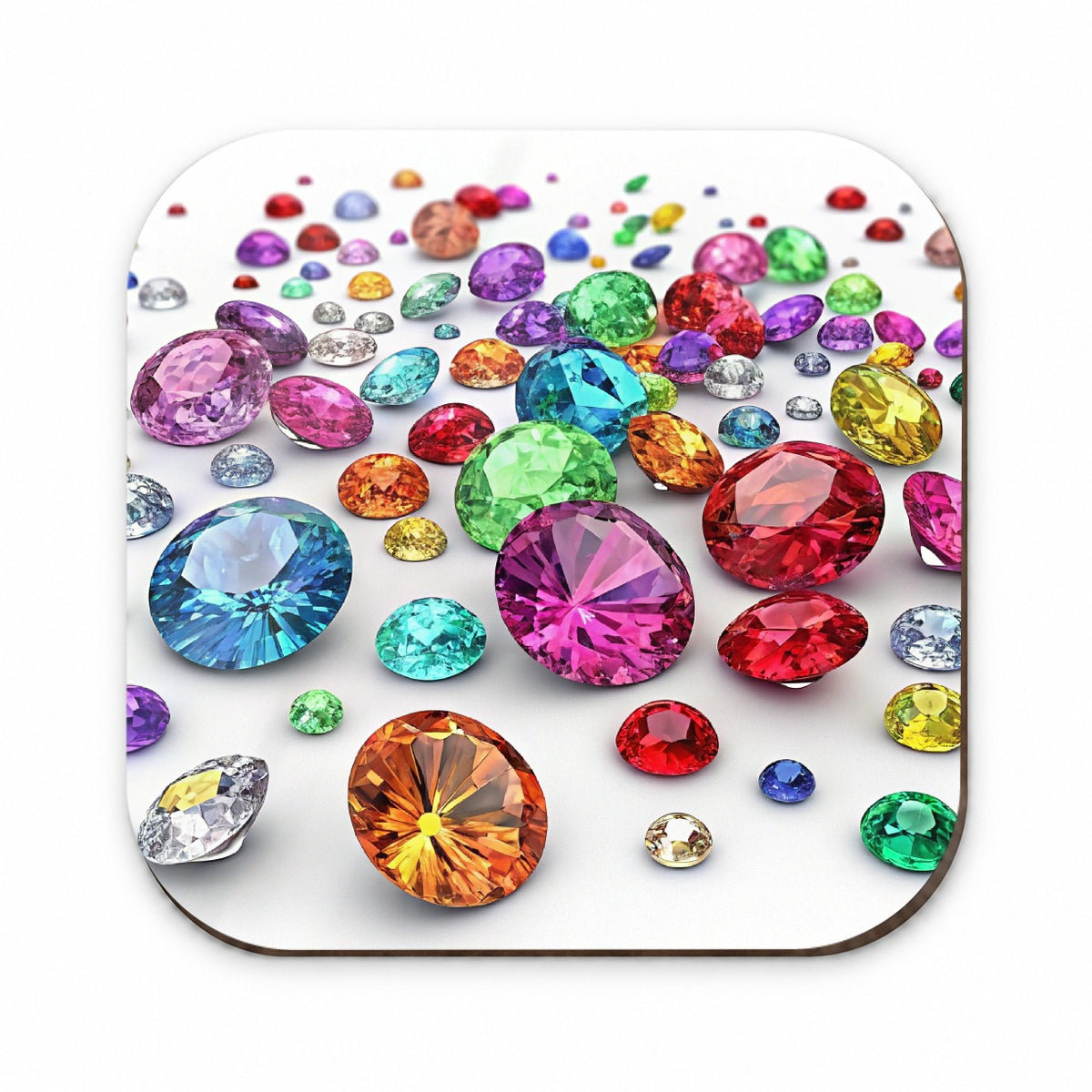 Lots of Colorful Gems Fridge Magnet
