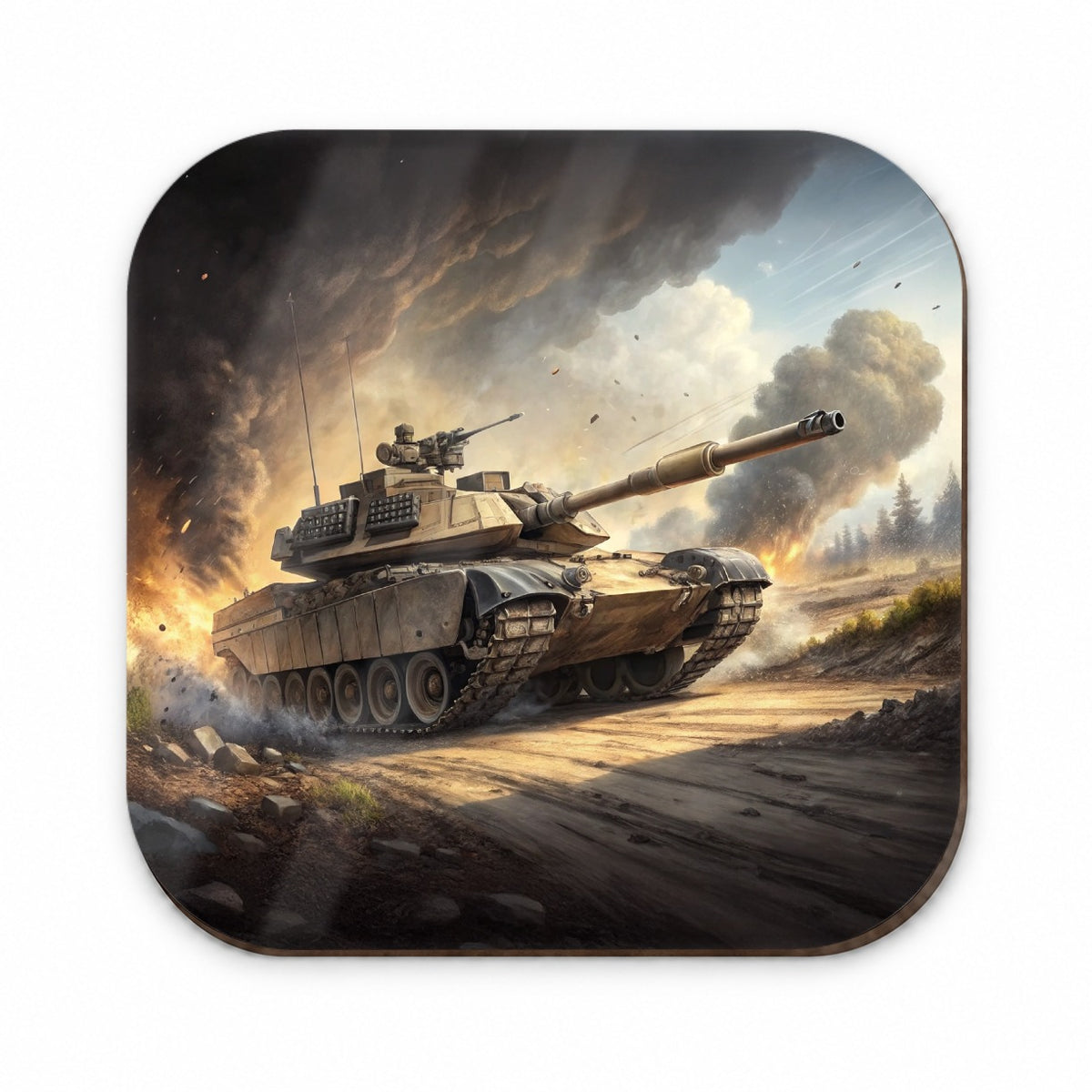 M1 Abrams Tank On The Move Fridge Magnet