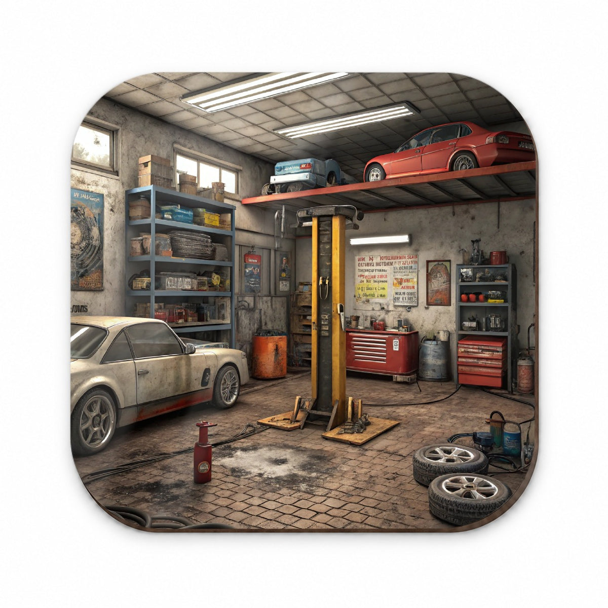 Mechanic Auto Garage Shop Fridge Magnet