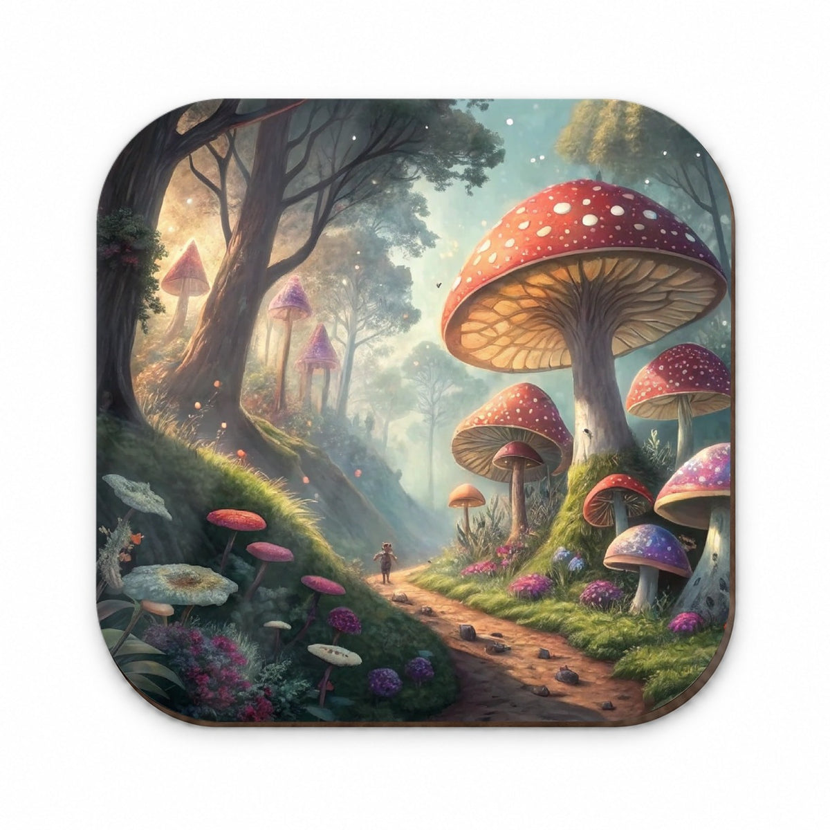 Mushroom Forest Anime Style Fantasy Fridge Magnet