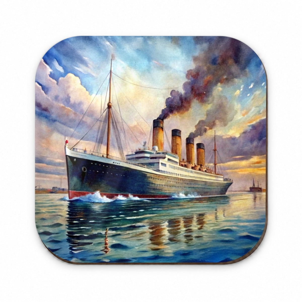 RMS Titanic Ocean Liner Cruise Ship Underway Watercolor Fridge Magnet