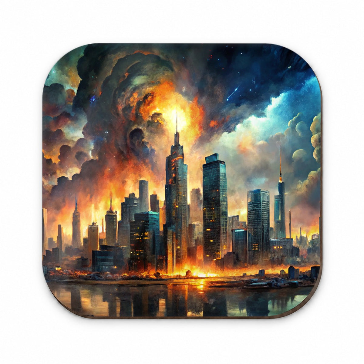 Sci-fi Apocalypse End Of The World Cityscape Fridge Magnet