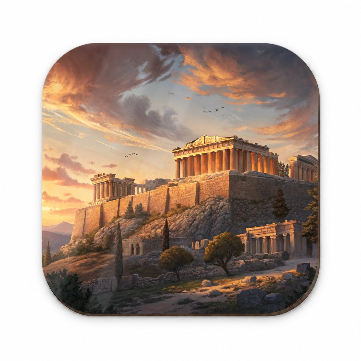 The Acropolis At Golden Hour Athens Greece Fridge Magnet