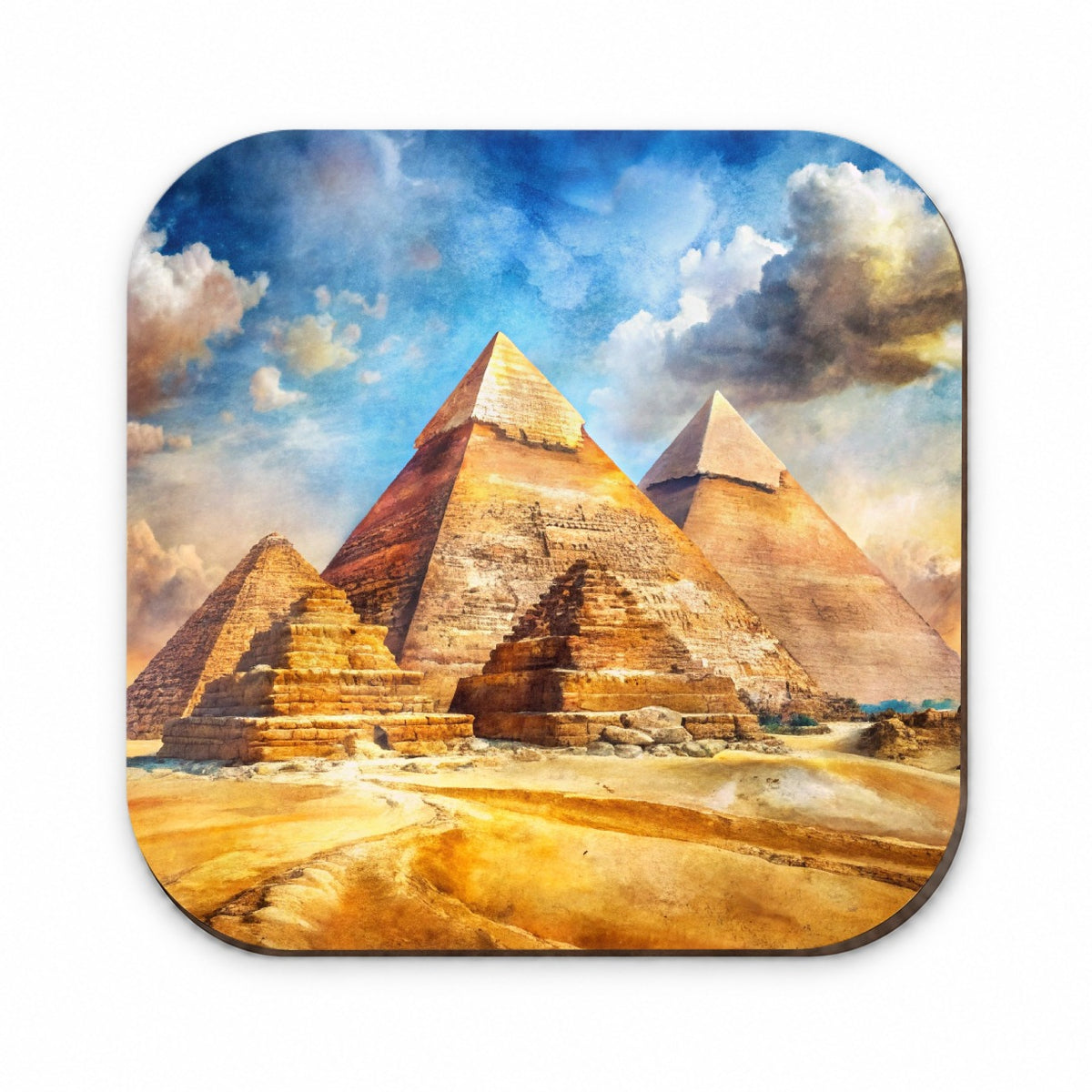 The Great Pyramids Of Giza Watercolor Fridge Magnet