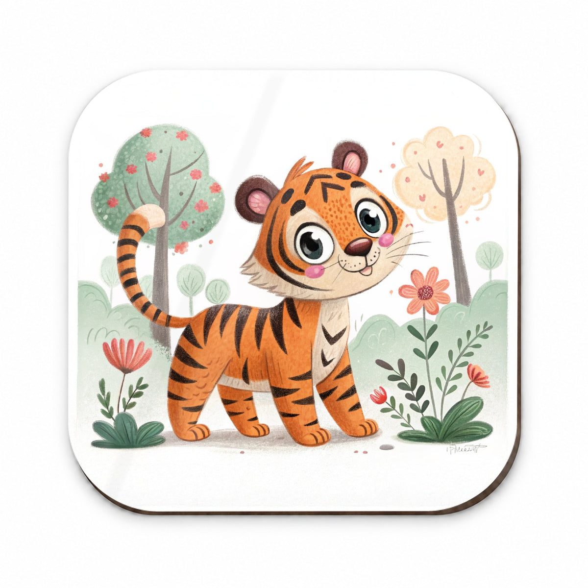 Tiger Children's Illustration Style Fridge Magnet
