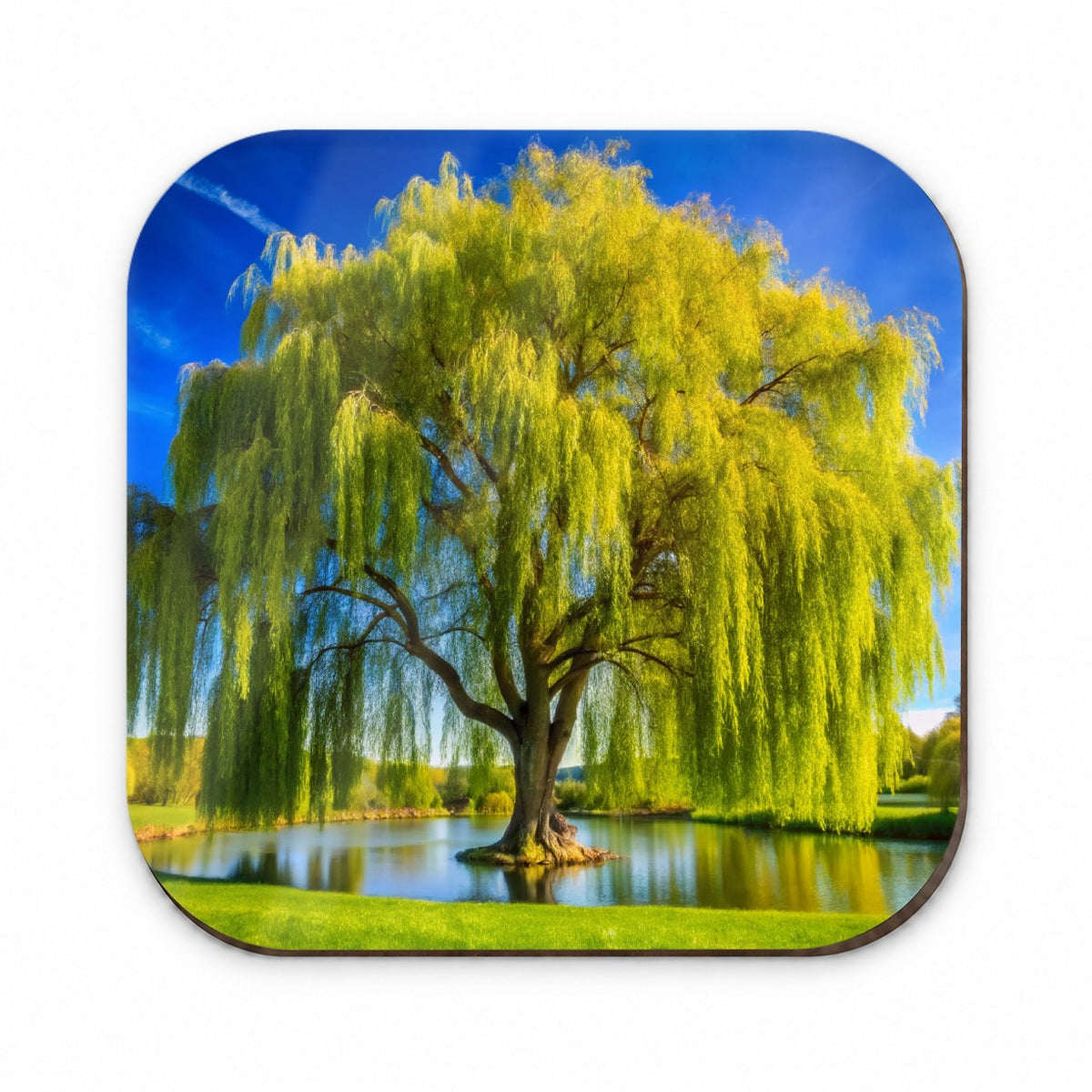 Weeping Willow Tree in Pond Fridge Magnet