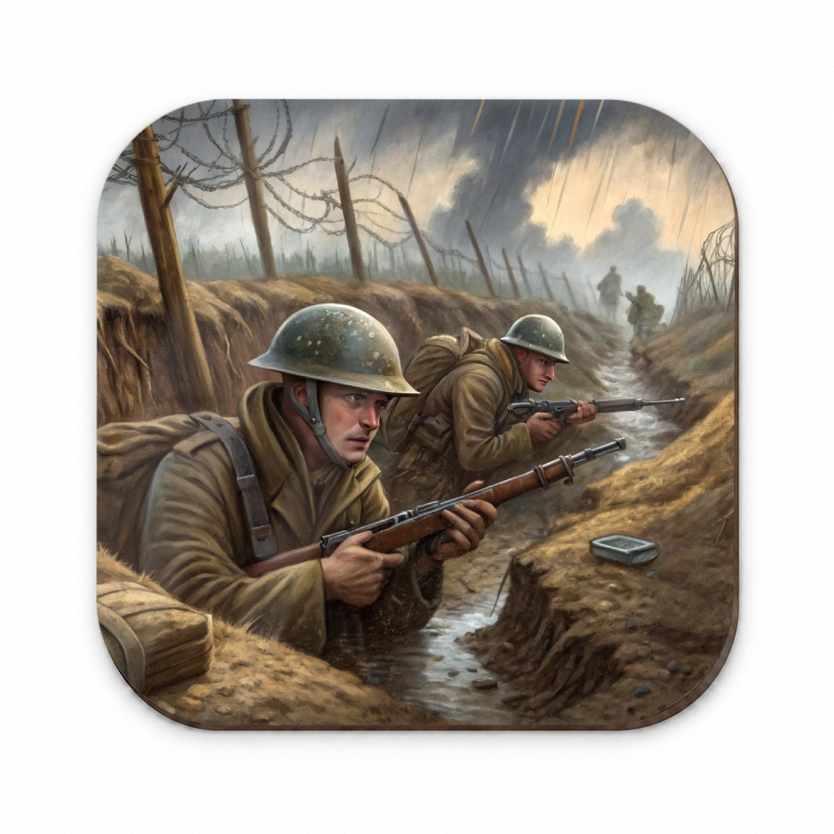 WWI Trench Warfare Allies Western Front Fridge Magnet