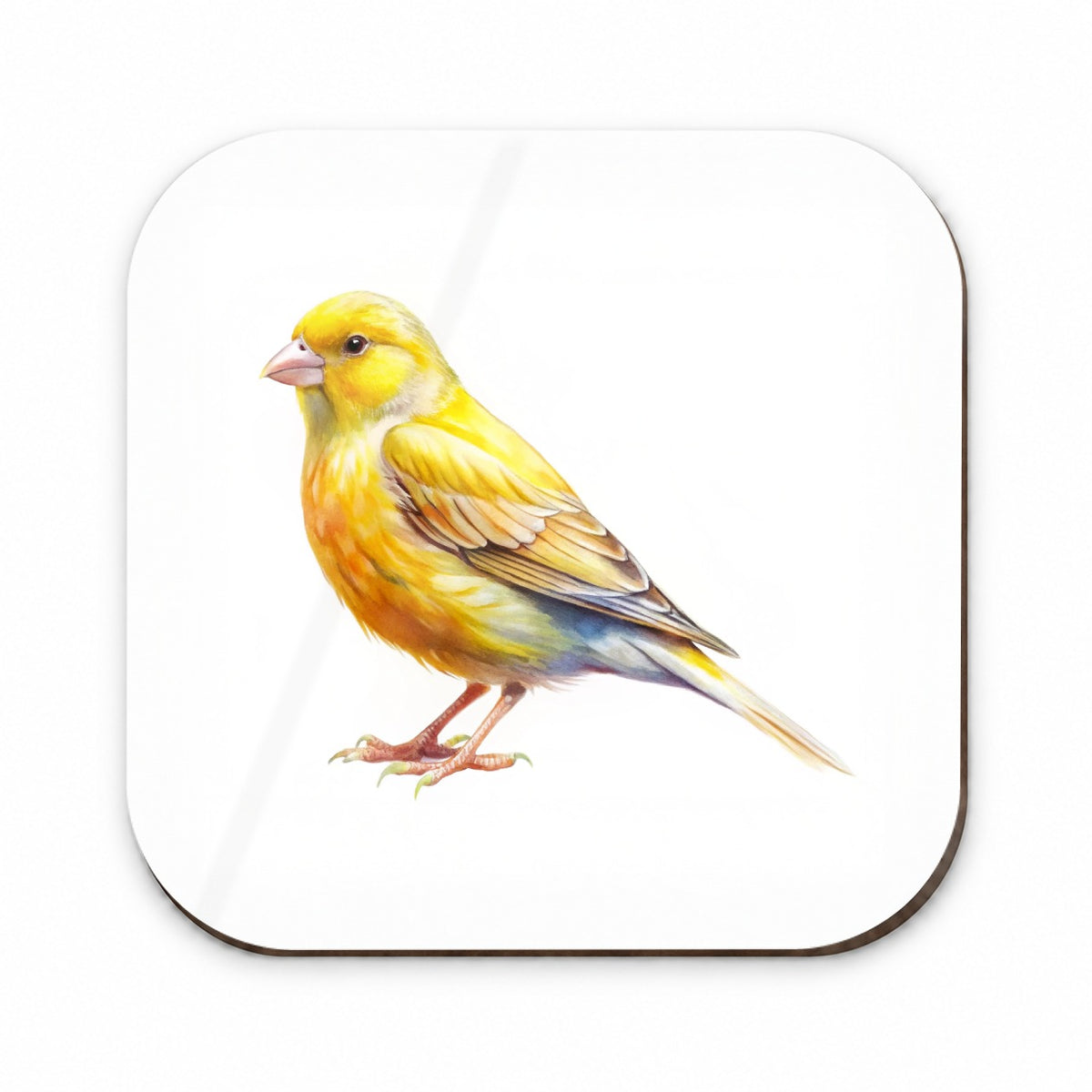 Yellow Canary Bird Watercolor Fridge Magnet