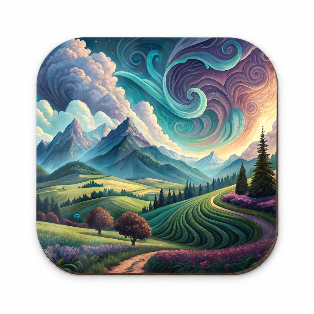 Abstract Pastels Landscape Fridge Magnet