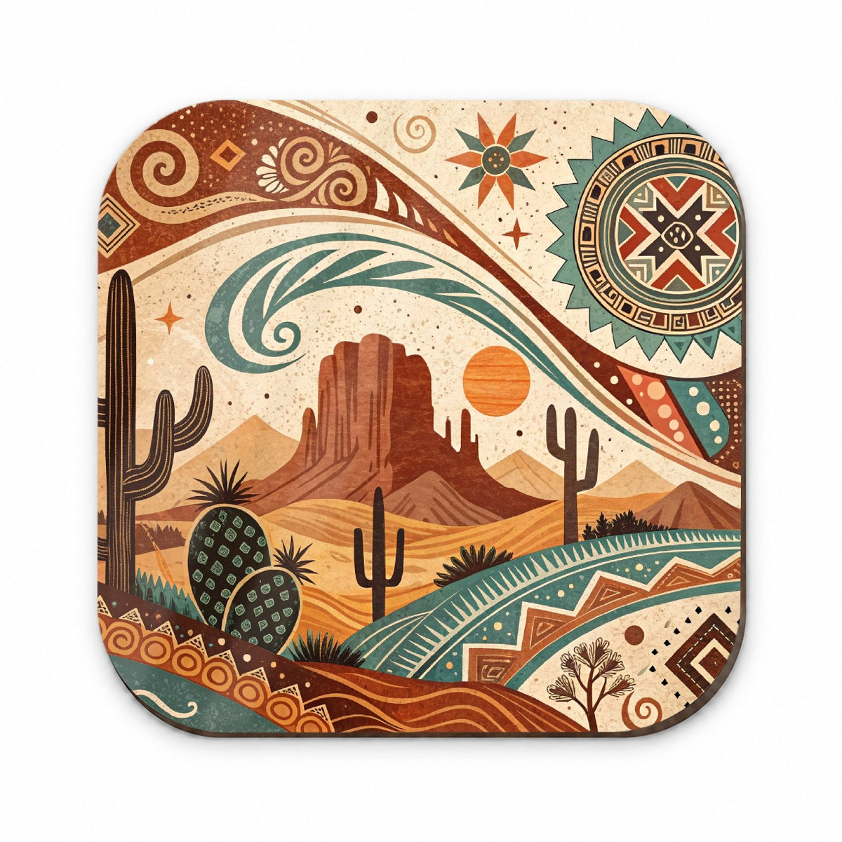 Abstract Southwestern Design Fridge Magnet