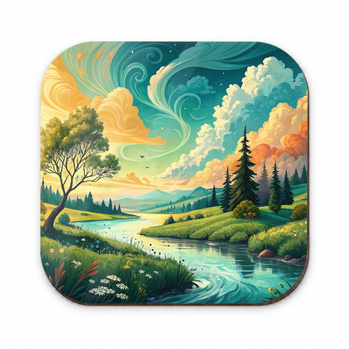 Abstract Summer Landscape Fridge Magnet