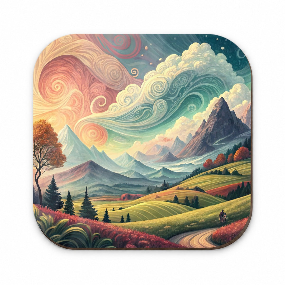 Abstract Tranquil Landscape Fridge Magnet