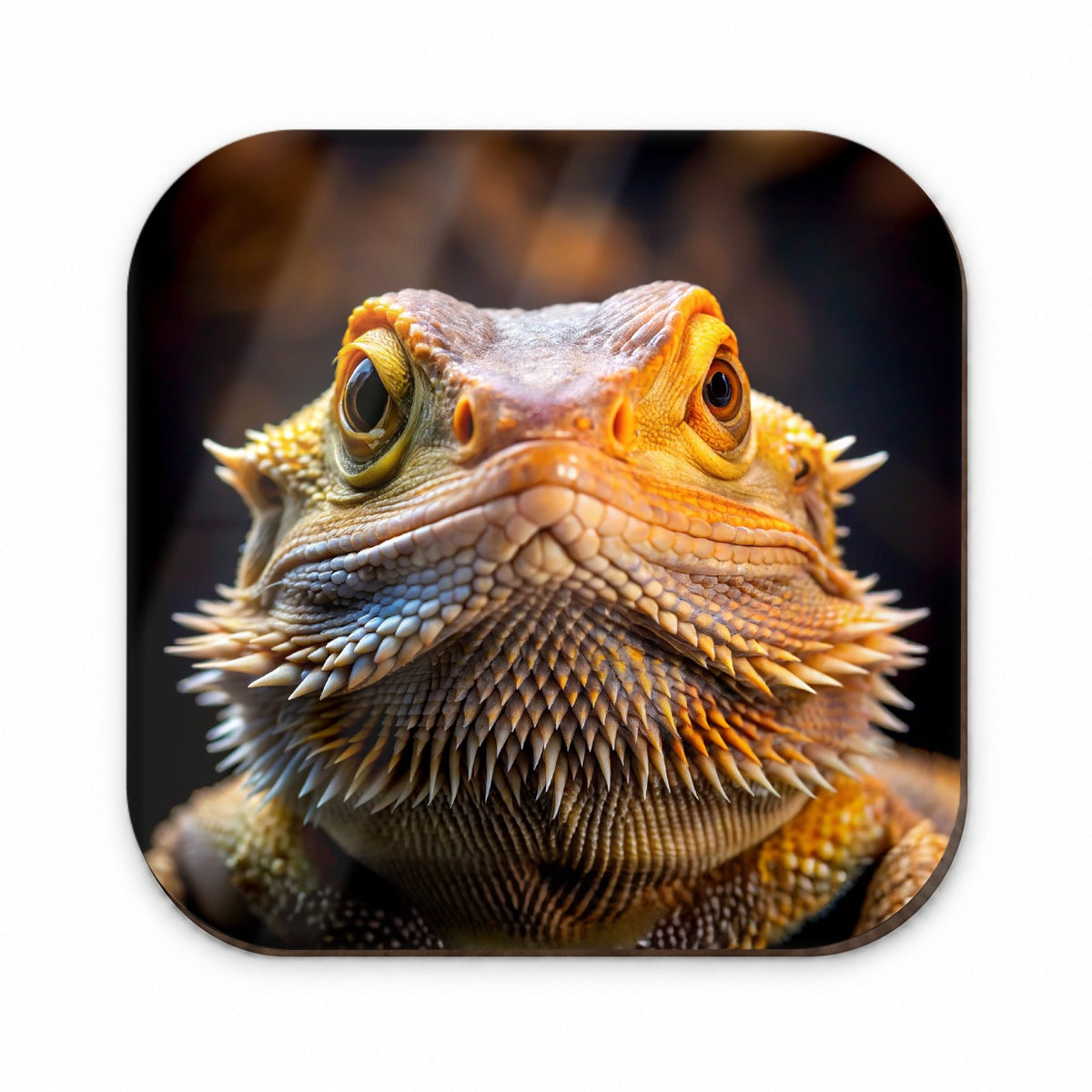 Bearded Dragon Lizard Reptile Face Fridge Magnet
