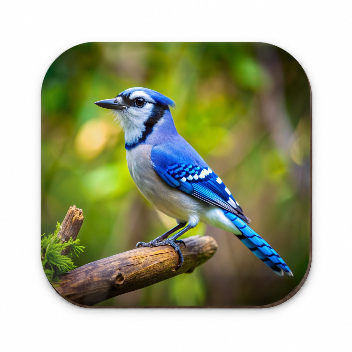 Blue Jay Backyard Bird Fridge Magnet