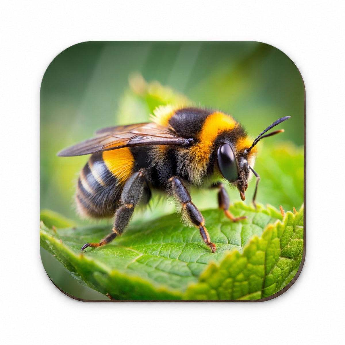 Bumblebee Bee on Leaf Fridge Magnet