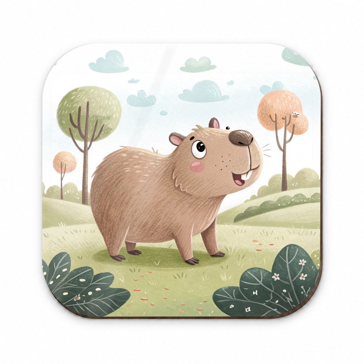 Capybara Children's Illustration Style Fridge Magnet