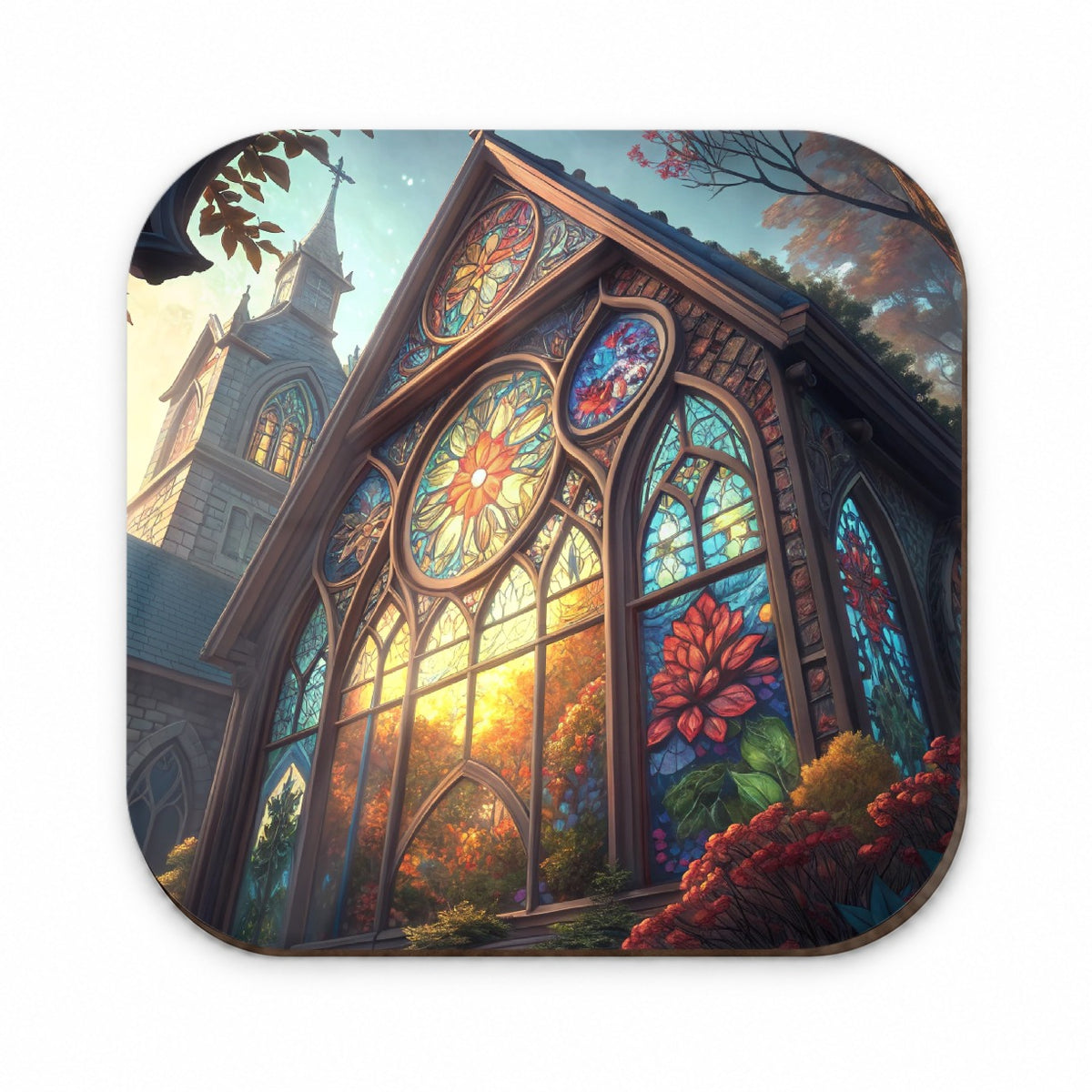 Church Stained Glass Windows Fridge Magnet