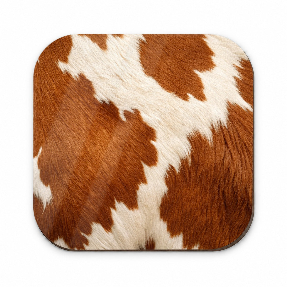 Cow Pattern Brown and White Fridge Magnet