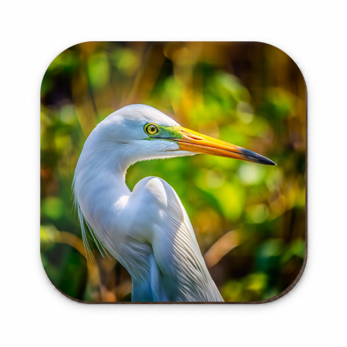 Egret Face Fridge Magnet