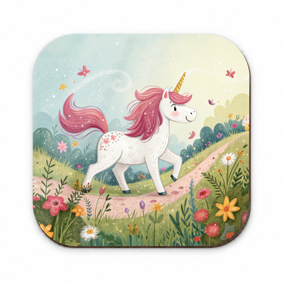 Fantasy Unicorn Children's Illustration Style Fridge Magnet