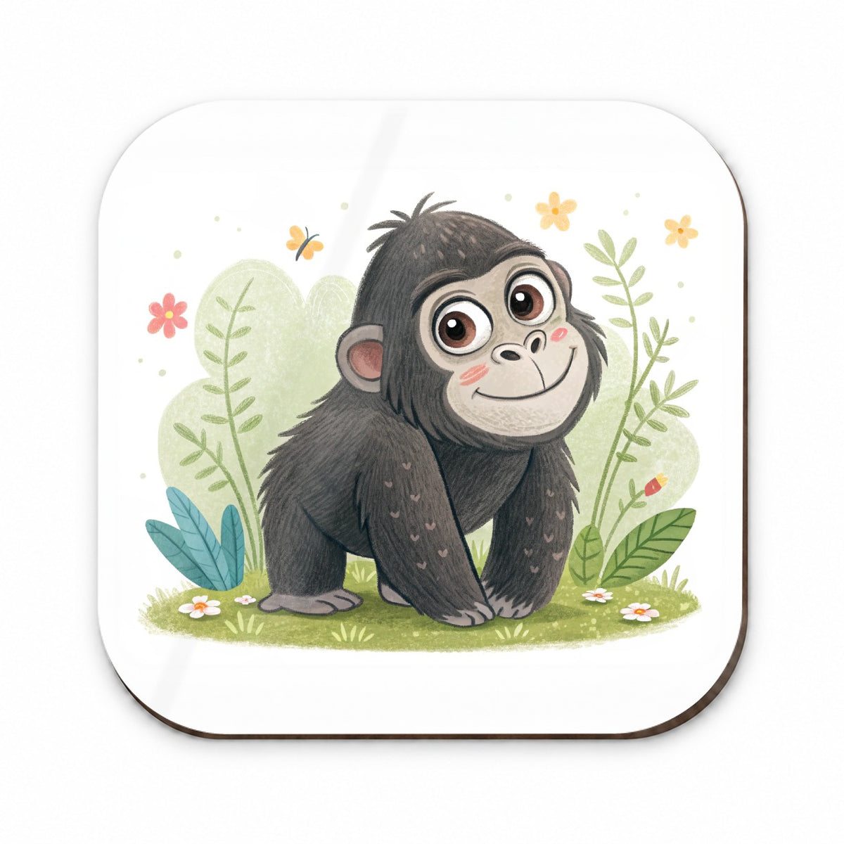 Gorilla Ape Children's Illustration Style Fridge Magnet