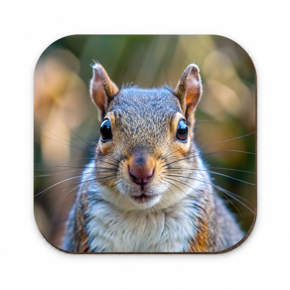 Gray Squirrel Face Fridge Magnet