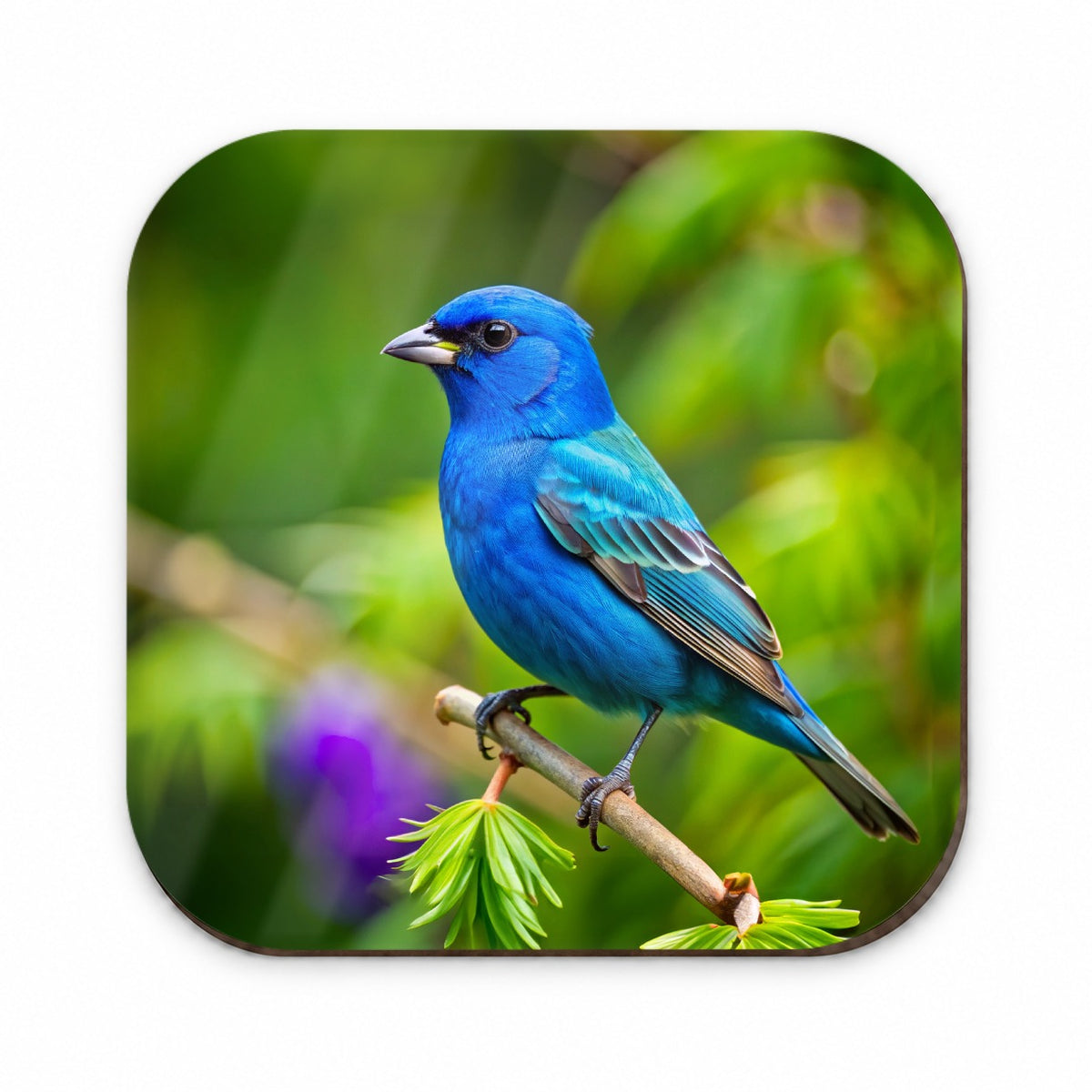 Indigo Bunting Backyard Bird Fridge Magnet