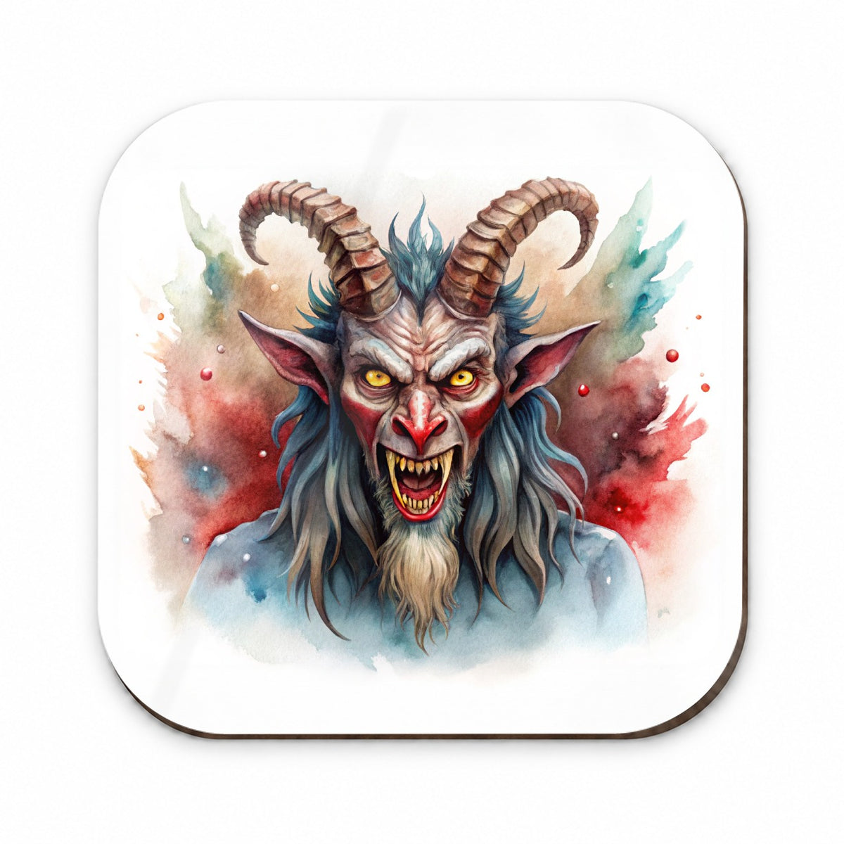 Krampus Watercolor Fridge Magnet