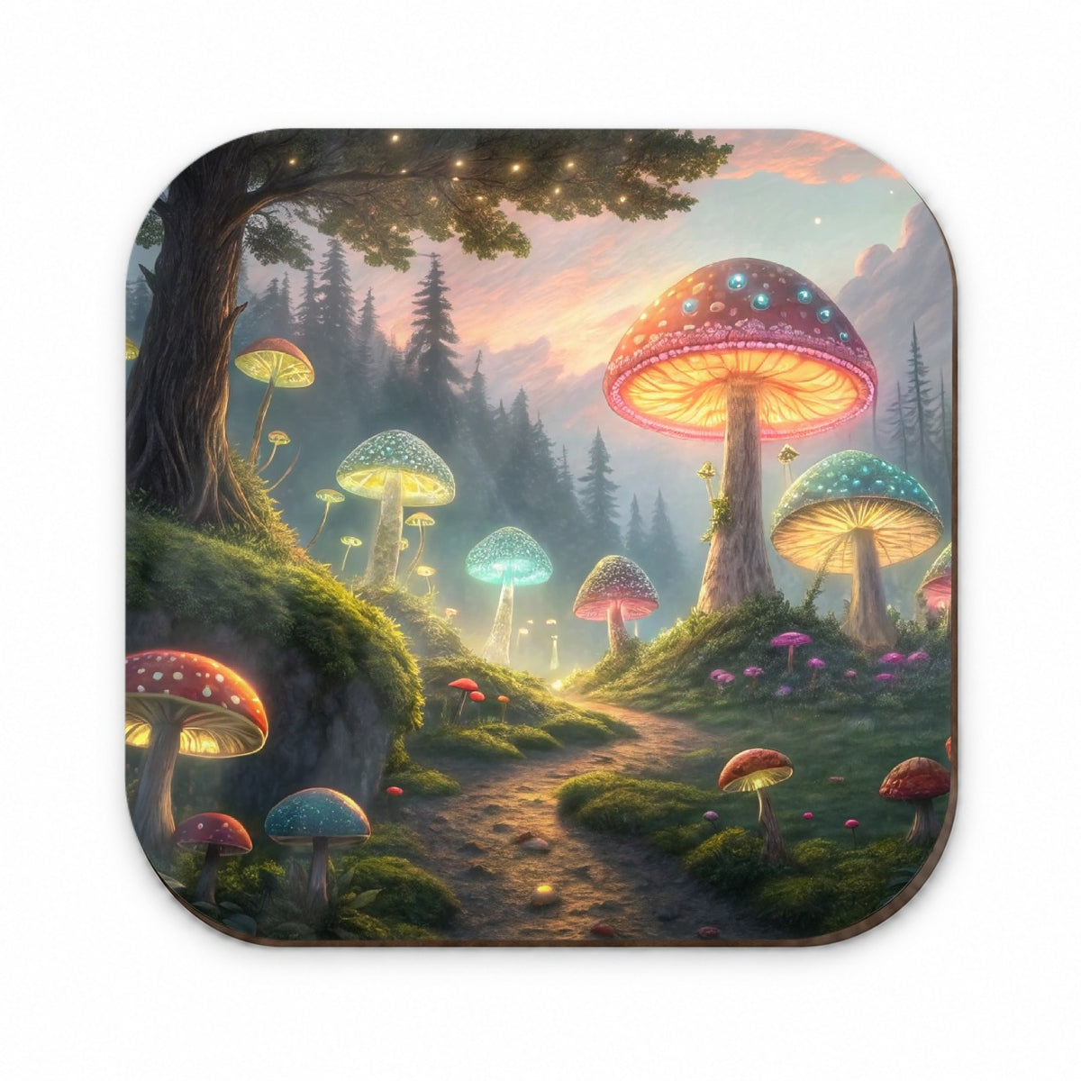 Magical Mushroom Garden Path Fridge Magnet