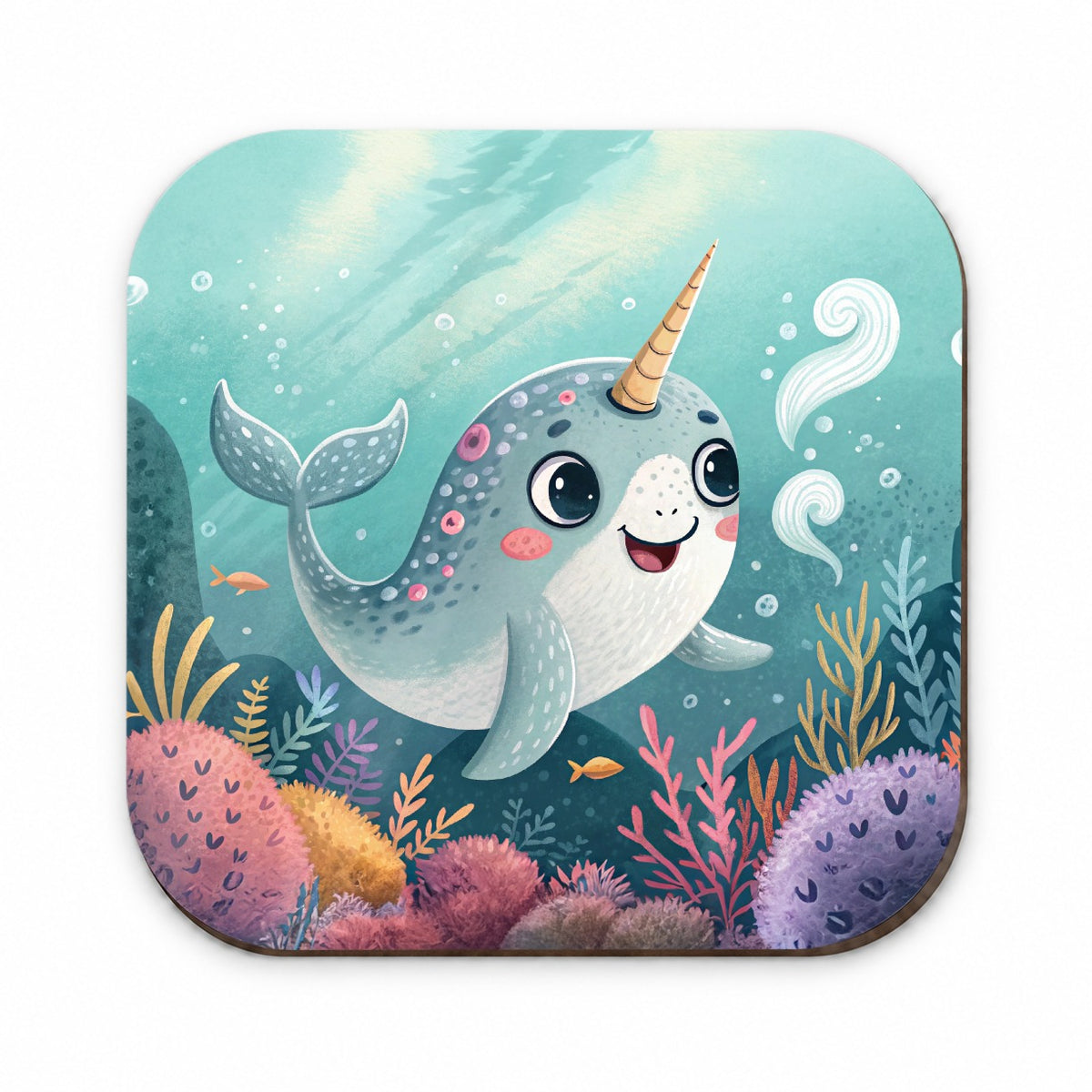 Narwhal Children's Illustration Style Fridge Magnet