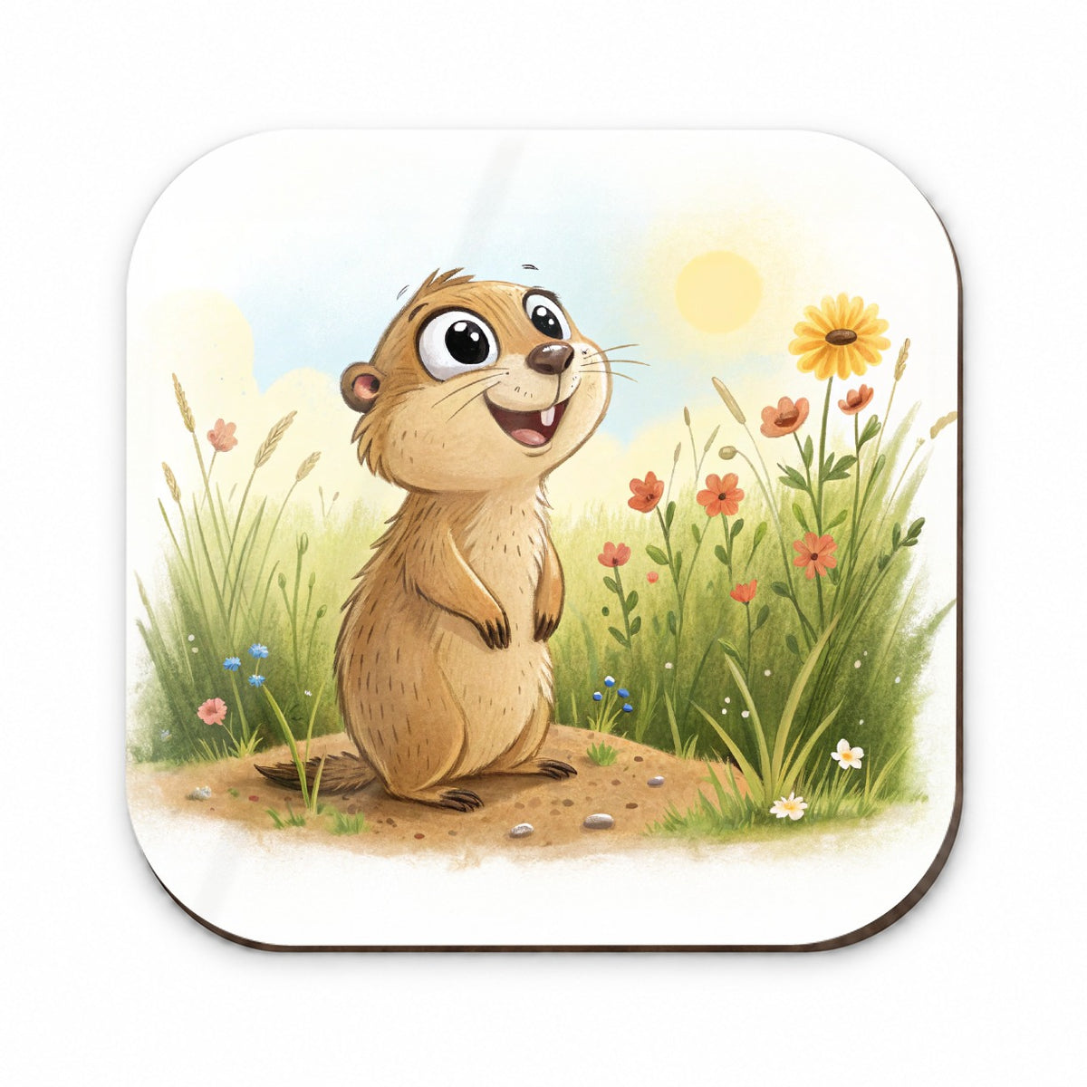 Prairie Dog Children's Illustration Style Fridge Magnet