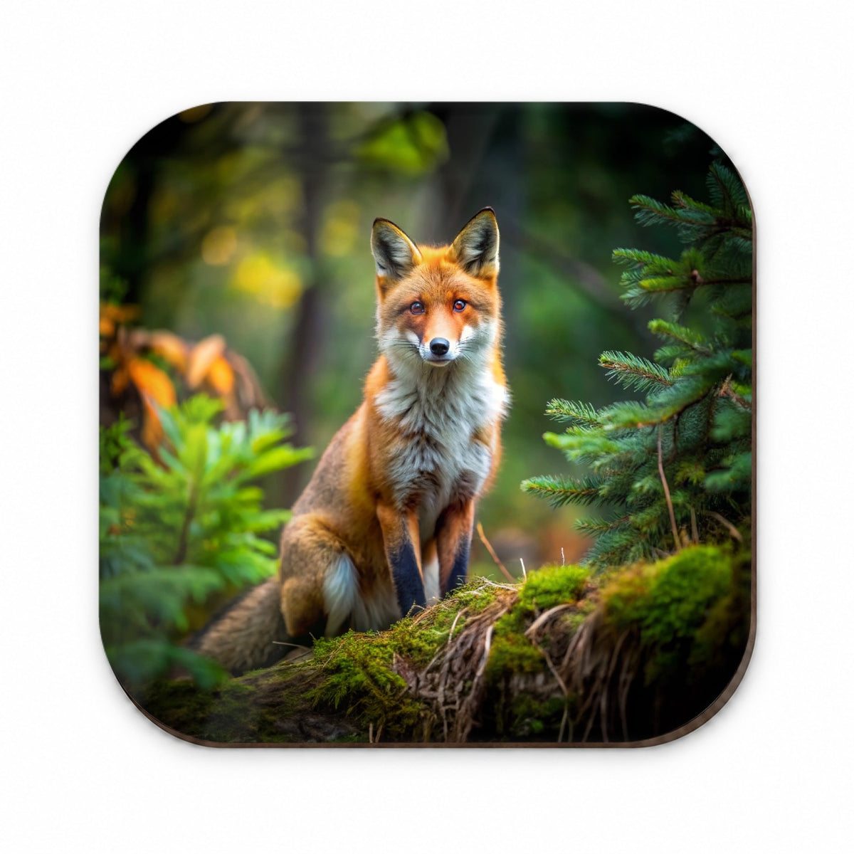 Red Fox In Forest Fridge Magnet