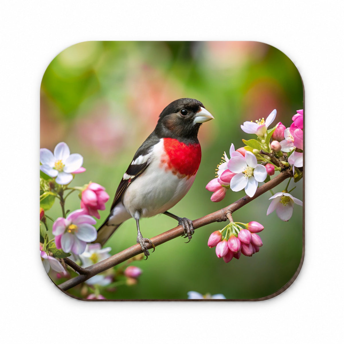 Rose Breasted Grosbeak Backyard Bird Fridge Magnet
