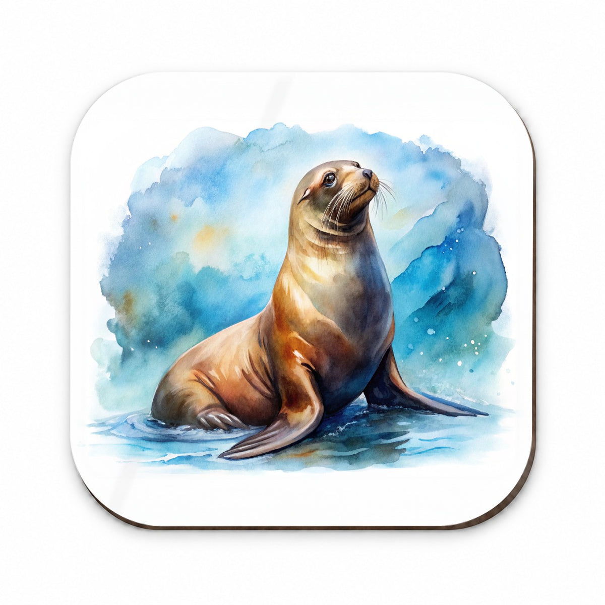 Sea Lion Watercolor Fridge Magnet