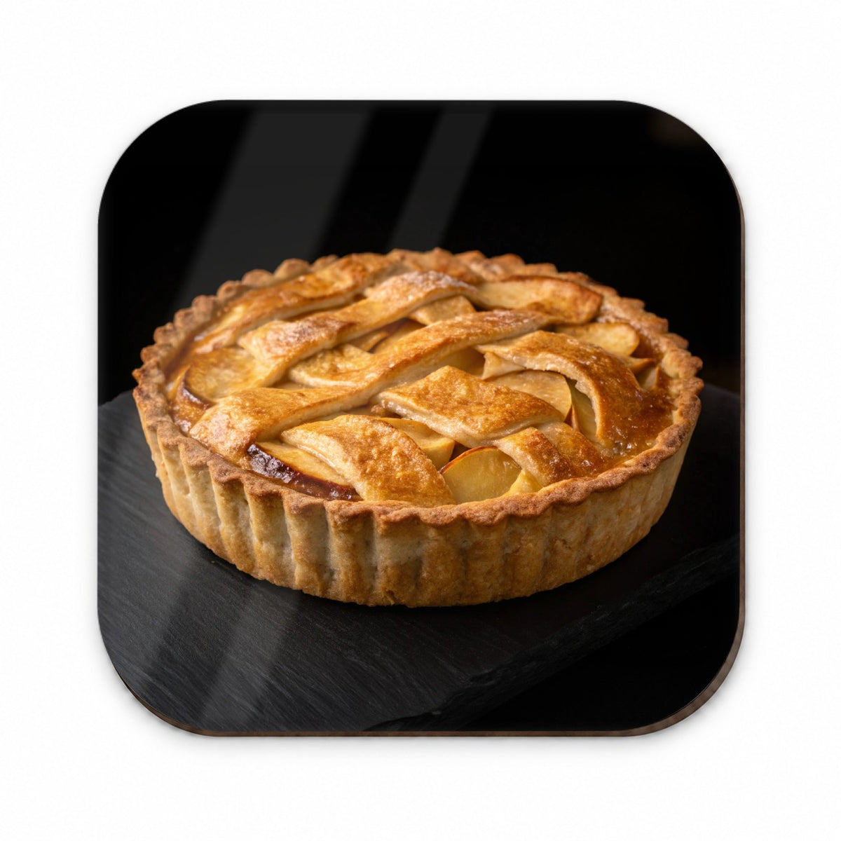 Traditional Lattice Crust Apple Pie Fridge Magnet