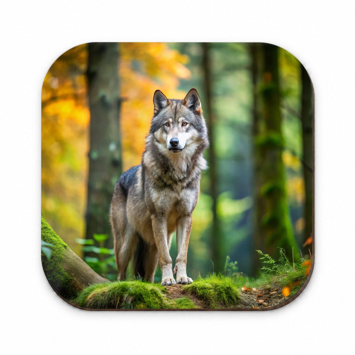 Wolf In The Forest Fridge Magnet