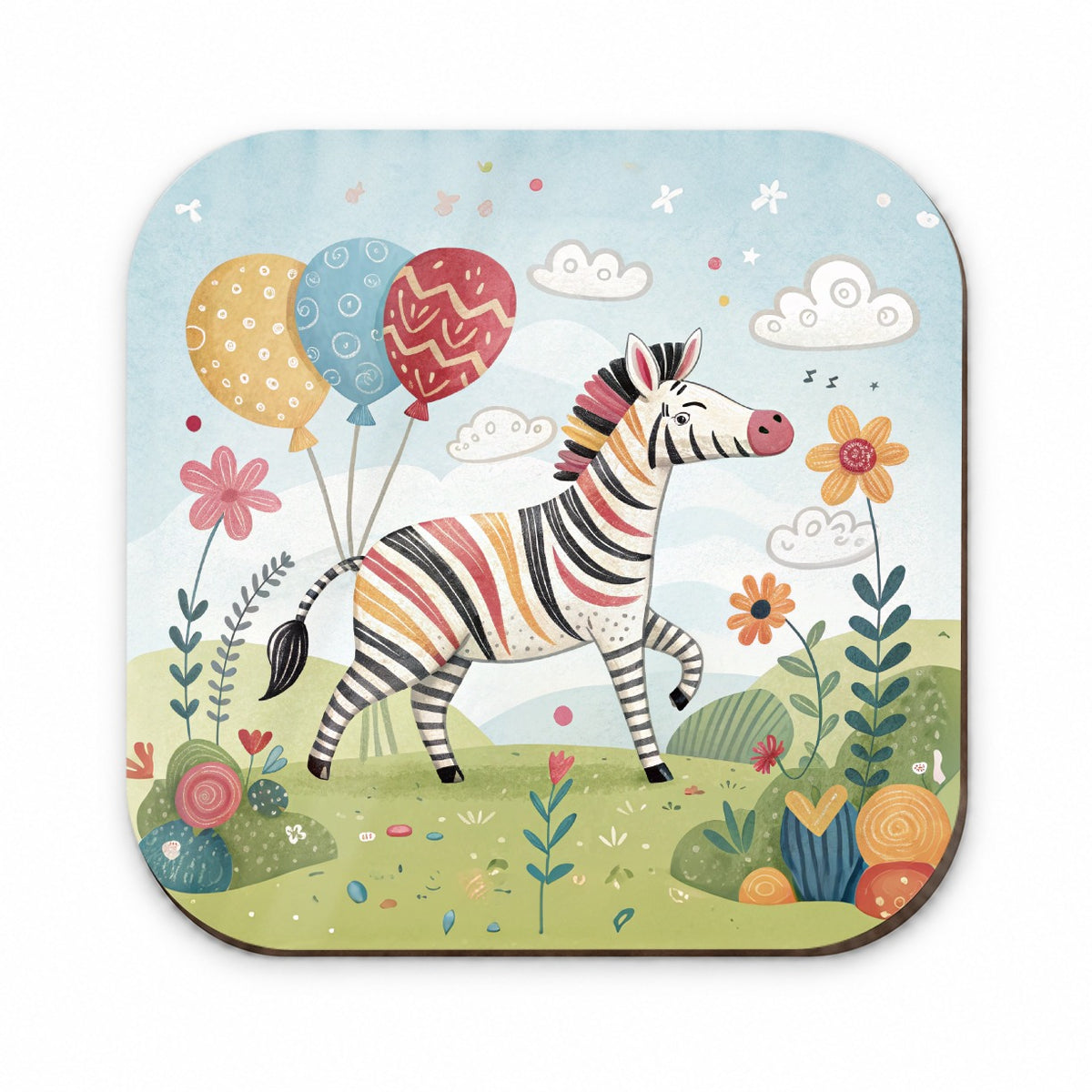 Zebra Children's Illustration Style Fridge Magnet