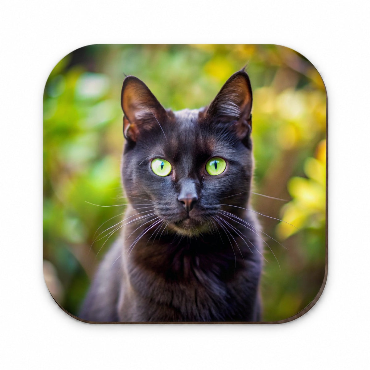 Black Cat Photo Fridge Magnet