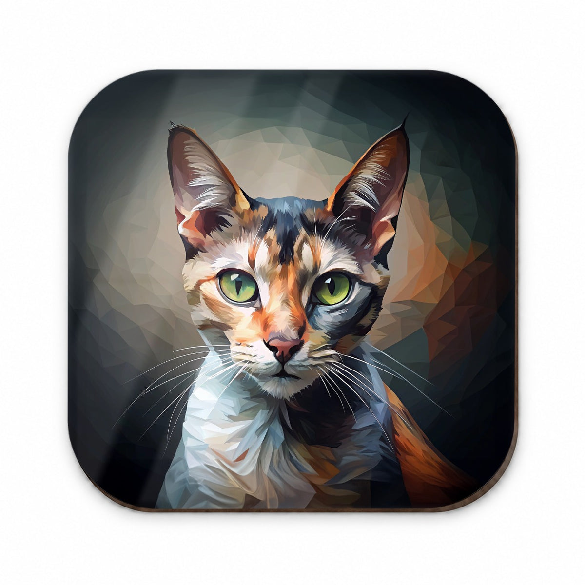 Calico Cat Abstract Stylized Art Fridge Magnet