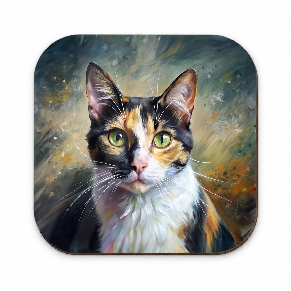 Calico Cat Expressionism Art Fridge Magnet